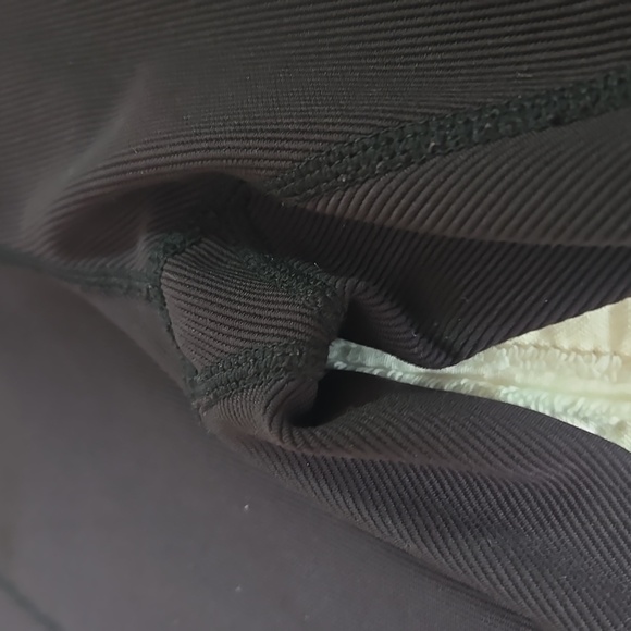 Move Theology Black Tulip Crossover Waist Leggings Side Pockets Ribbed Stretch S - Picture 10 of 16